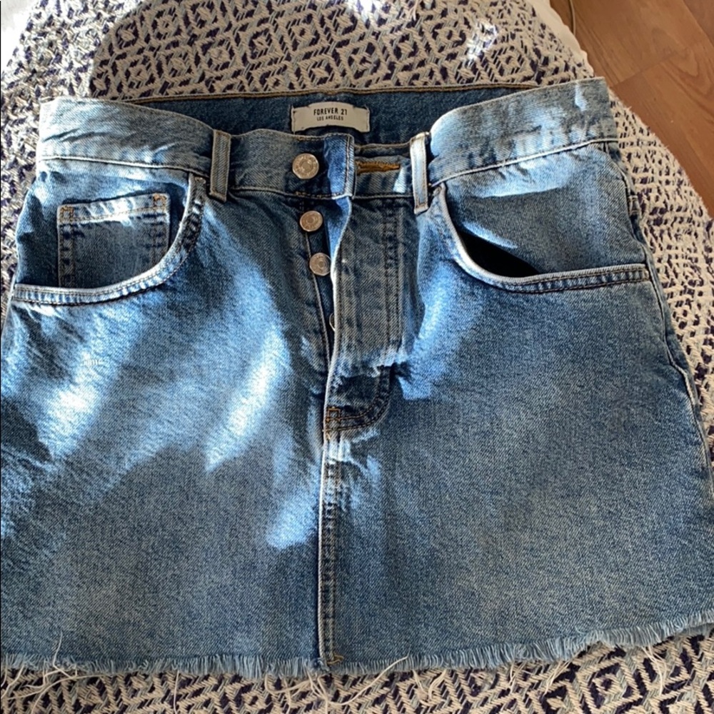 forever 21 jean skirt